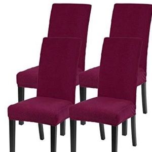Wine Red Chair Covers (4) New in Pack